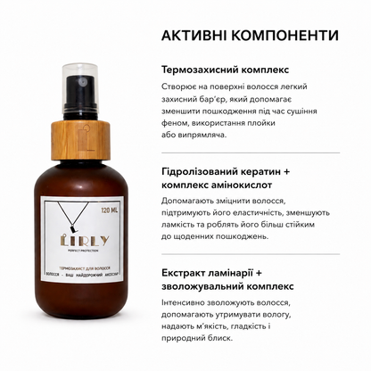 Набір LIRLY Perfect Protection — термозахист 120 мл + рефіл термозахисту 240 мл